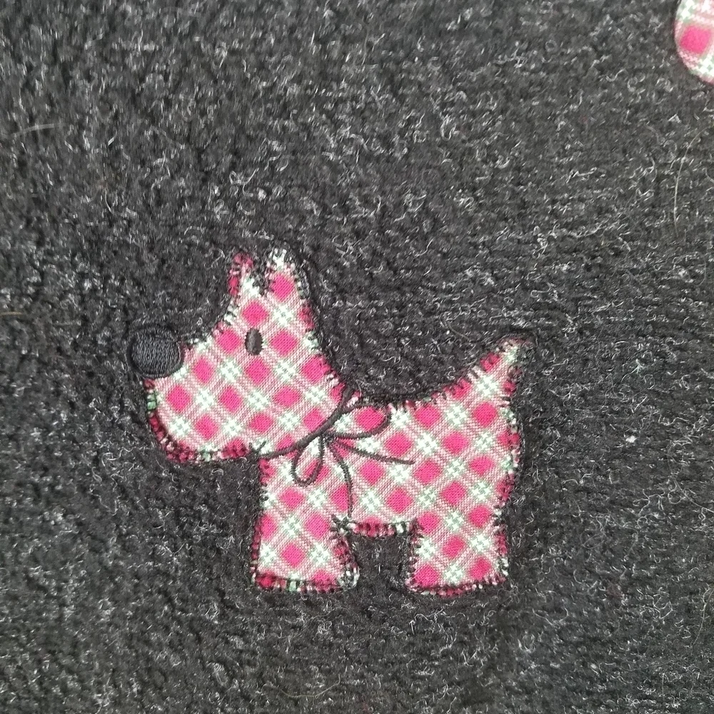 Simply Basic Scottie dog sweater suspender dress